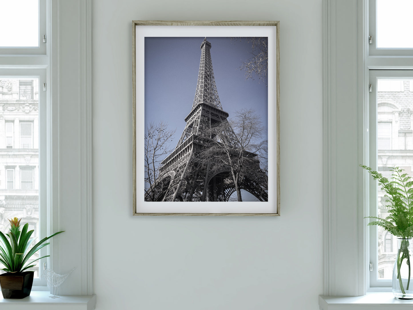 Eiffel Tower With Blue Sky Print