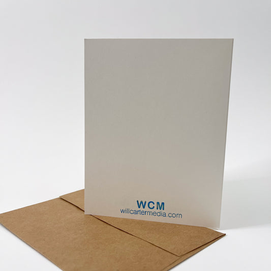 Handmade Owl Print "Heya" Note Card