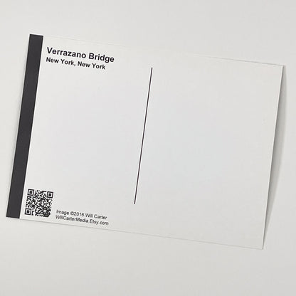 Verrazano Bridge & Fence Postcard