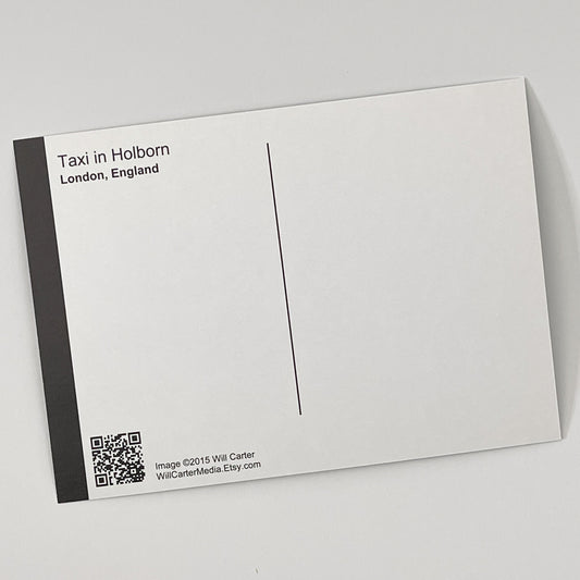 Taxi In London Postcard