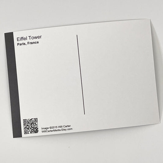 Eiffel Tower With Blue Sky Postcard