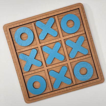 Handmade Poplar Tic Tac Toe Board