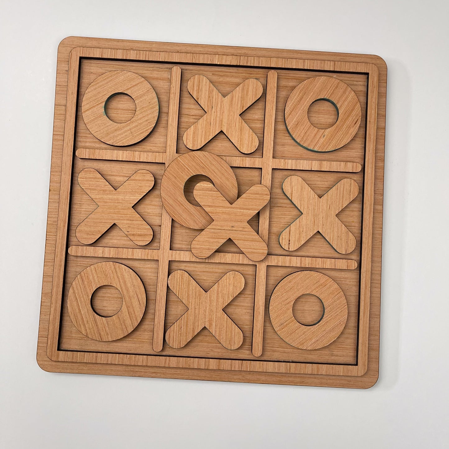 Handmade Poplar Tic Tac Toe Board