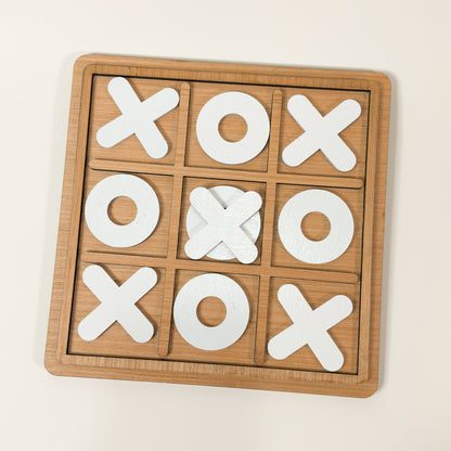 Handmade Poplar Tic Tac Toe Board