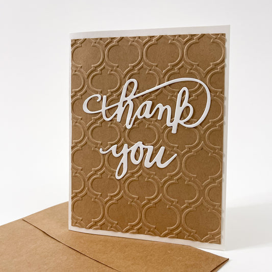 Handmade Thank You Note Card