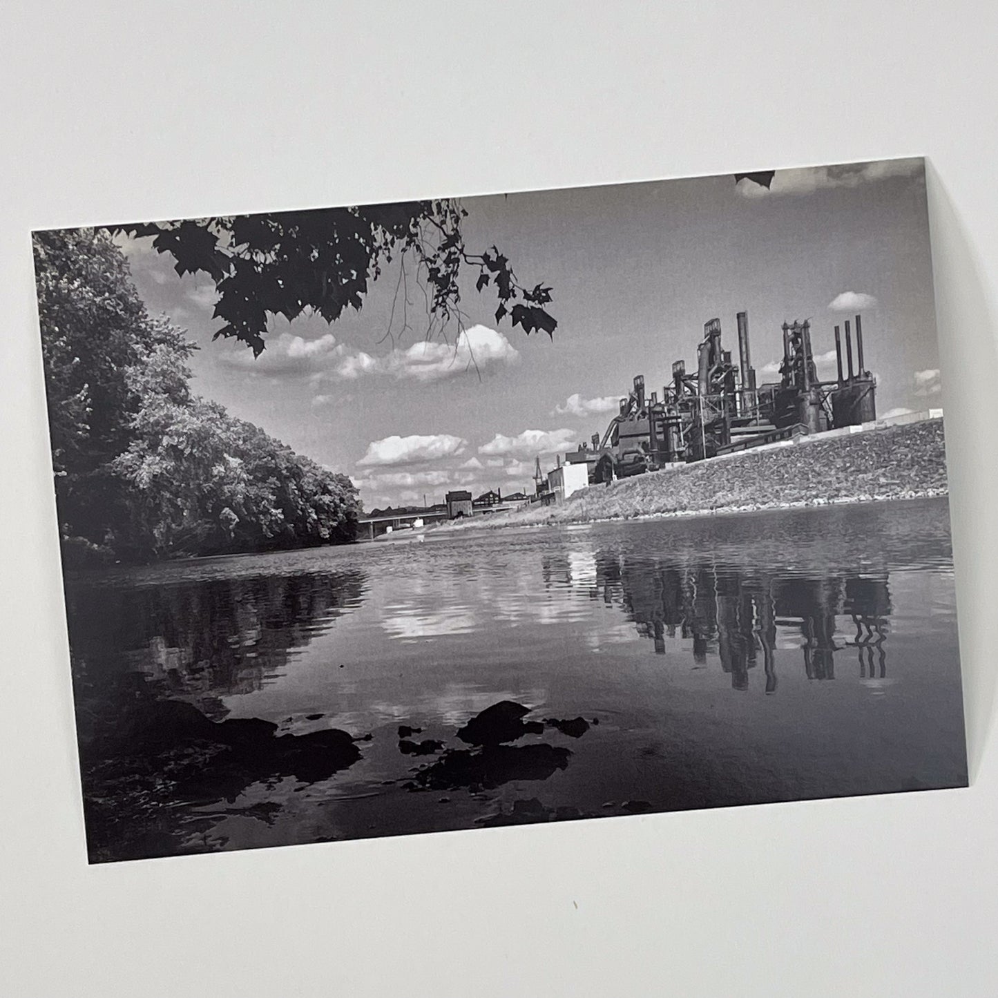 Bethlehem Steel & Lehigh River Postcard, WCM Original Image