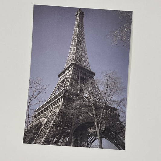 Eiffel Tower With Blue Sky Postcard