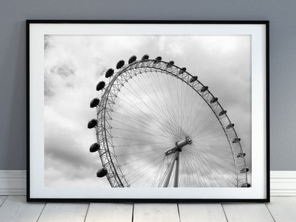 London Eye With Clouds Print