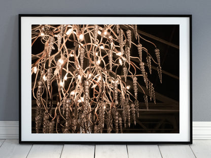 Branch Chandelier With Lights, Pearlescent Print