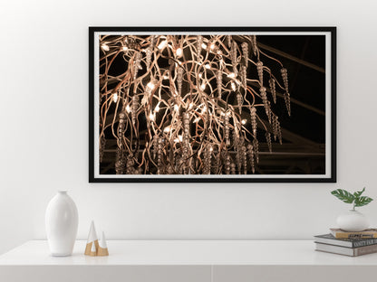 Branch Chandelier With Lights, Pearlescent Print